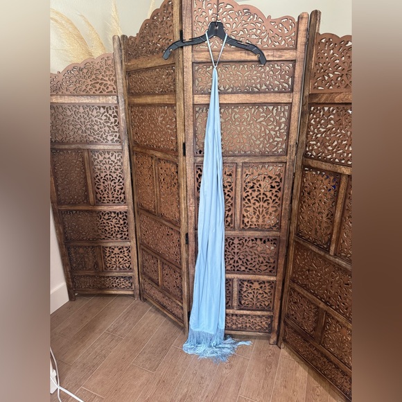 NEW NWT CAMILA COELHO PAYTON MAXI DRESS DUSTY BLUE - Picture 2 of 4